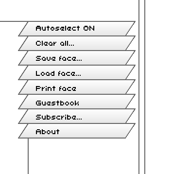 Flash Face Full Action Toolbar with save, load, clear, and print controls