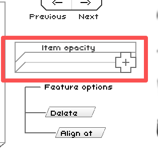 Flash Face Full Item Capacity and Opacity slider control